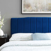 Modway Camilla Channel Tufted Twin Performance Velvet Headboard MOD-6181-NAV In Navy