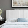 Modway Camilla Channel Tufted Twin Performance Velvet Headboard MOD-6181-WHI In White