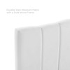 Modway Camilla Channel Tufted Twin Performance Velvet Headboard MOD-6181-WHI In White