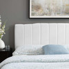 Modway Camilla Channel Tufted Full/Queen Performance Velvet Headboard MOD-6182-WHI In White