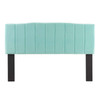 Modway Camilla Channel Tufted King/California King Performance Velvet Headboard MOD-6183-MIN In Mint Green