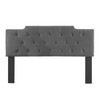 Modway Juliet Tufted Twin Performance Velvet Headboard MOD-6184-CHA In Charcoal Gray