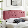 Modway Juliet Tufted Twin Performance Velvet Headboard MOD-6184-DUS In Dusty Rose