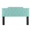 Modway Juliet Tufted Full/Queen Performance Velvet Headboard MOD-6185-MIN In Mint Green