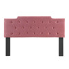 Modway Juliet Tufted King/California King Performance Velvet Headboard MOD-6186-DUS In Dusty Rose