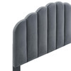 Modway Veronique King/California King Performance Velvet Headboard MOD-6208-CHA In Charcoal Gray