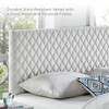 Modway Angela Full/Queen Performance Velvet Headboard MOD-6210-LGR In Light Gray