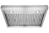 XtremeAir Ultra Series UL11-U36, 36" width, Baffle filters, 3-Speed Mechanical Buttons, Full Seamless, 1.0 mm Non-magnetic S.S, Under cabinet hood