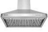 XtremeAir UL02-W30, 30", LED lights, Baffle Filters W/ Grease Drain Tunnel, 3 Speed Mechanical Controls, 1.0mm Non-Magnetic Stainless Steel Seamless Body, Wall Mount Range Hood