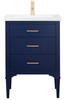 Design Element Mason 24" Single Sink Vanity In Blue S01-24-BLU