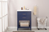 Design Element Cara 24" Single Sink Vanity In Blue S02-24-BLU