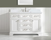 Design Element Milano 48" Single Sink Vanity in White ML-48-WT