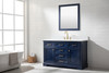 Design Element Milano 54" Single Sink Vanity in Blue ML-54-BLU