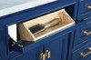 Design Element Milano 84" Double Sink Vanity in Blue ML-84-BLU