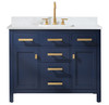 Design Element Valentino 48" Single Sink Vanity in Blue V01-48-BLU