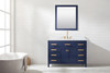 Design Element Valentino 48" Single Sink Vanity in Blue V01-48-BLU