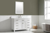 Design Element Valentino 48" Single Sink Vanity in White V01-48-WT
