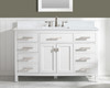 Design Element Valentino 54" Single Sink Vanity in White V01-54-WT