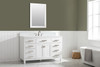 Design Element Valentino 54" Single Sink Vanity in White V01-54-WT