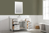 Design Element Valentino 54" Single Sink Vanity in White V01-54-WT