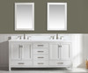 Design Element Valentino 72" Double Sink Vanity in White V01-72-WT