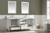 Design Element Valentino 72" Double Sink Vanity in White V01-72-WT