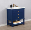 Design Element Logan 30" Single Sink Vanity In Blue S07-30-BLU