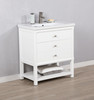 Design Element Logan 30" Single Sink Vanity In White S07-30-WT