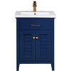 Design Element Cameron 24" Single Sink Vanity In Blue S09-24-BLU