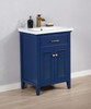 Design Element Cameron 24" Single Sink Vanity In Blue S09-24-BLU