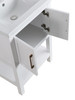 Design Element Alissa 24" Single Sink Vanity in White SPV02-24-WT