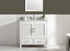 Design Element Estate 36" Single Vanity in White with Quartz Top ES-36-WT