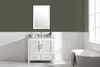 Design Element Estate 36" Single Vanity in White with Quartz Top ES-36-WT