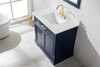 Design Element Milano 36" Single Vanity in Blue ML-36-BLU
