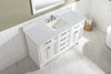 Design Element Milano 60" Single Vanity in White ML-60S-WT