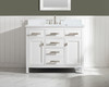 Design Element Valentino 42" Single Vanity in White V01-42-WT