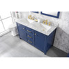 Legion Furniture 54" Blue Finish Double Sink Vanity Cabinet WLF2154-B
