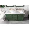 Legion Furniture 54" Vogue Green Finish Double Sink Vanity WLF2154-VG