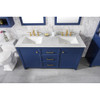 Legion Furniture 60" Blue Finish Double Sink Vanity Cabinet WLF2160D-B