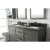 Legion Furniture 60" Pewter Green Finish Double Sink Vanity WLF2160D-PG