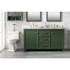 Legion Furniture 60" Vogue Green Finish Double Sink Vanity WLF2160D-VG