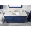 Legion Furniture 60" Blue Finish Single Sink Vanity Cabinet WLF2160S-B