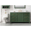 Legion Furniture 60" Vogue Green Finish Single Sink Vanity WLF2160S-VG