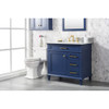 Legion Furniture 36" Blue Finish Sink Vanity Cabinet WLF2236-B