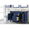 Legion Furniture 54" Blue Finish Double Sink Vanity Cabinet WLF2254-B