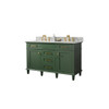 Legion Furniture 54" Vogue Green Finish Double Sink Vanity WLF2254-VG