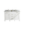 Legion Furniture 54" White Finish Double Sink Vanity Cabinet WLF2254-W