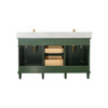 Legion Furniture 60" Vogue Green Finish Double Sink Vanity WLF2260D-VG