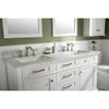 Legion Furniture 60" White Finish Double Sink Vanity Cabinet WLF2260D-W