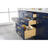 Legion Furniture 72" Blue Double Single Sink Vanity Cabinet WLF2272-B